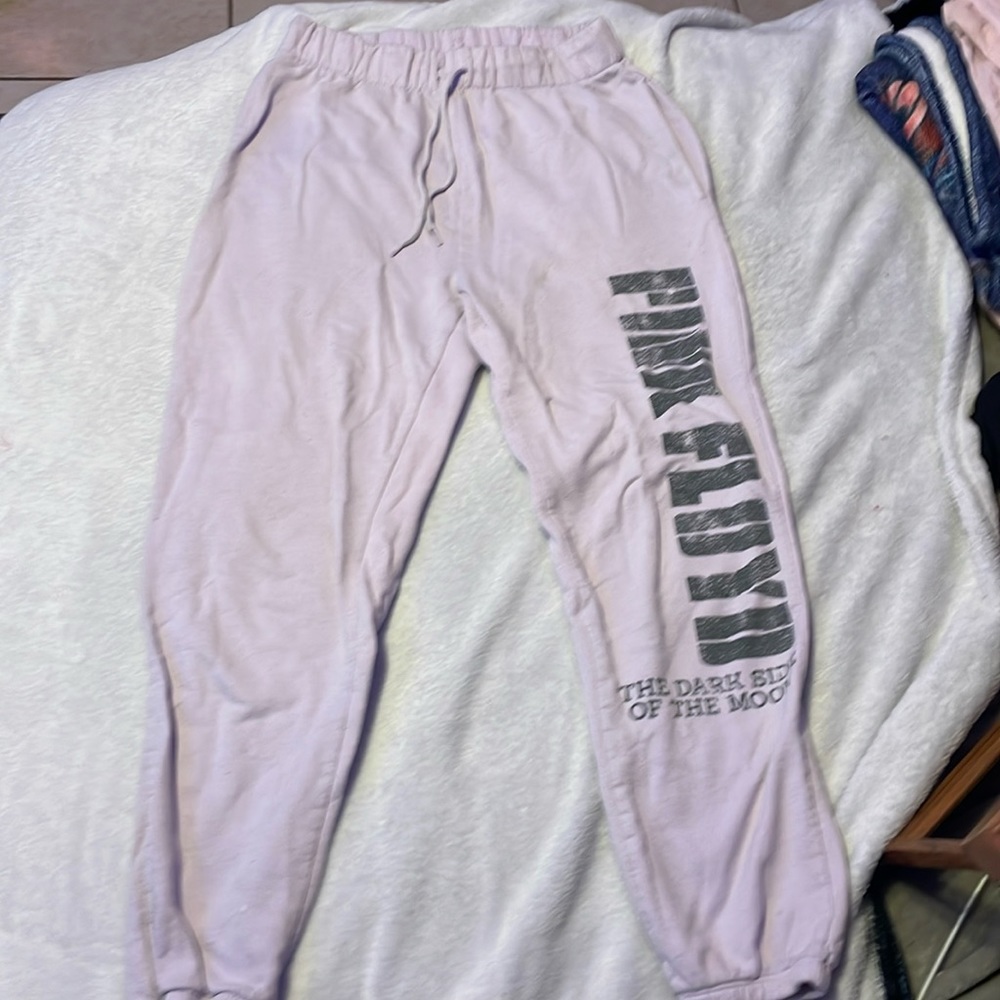 Pink Floyd purple sweatpants medium